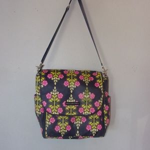 Hot Pink Floral Diaper Bag